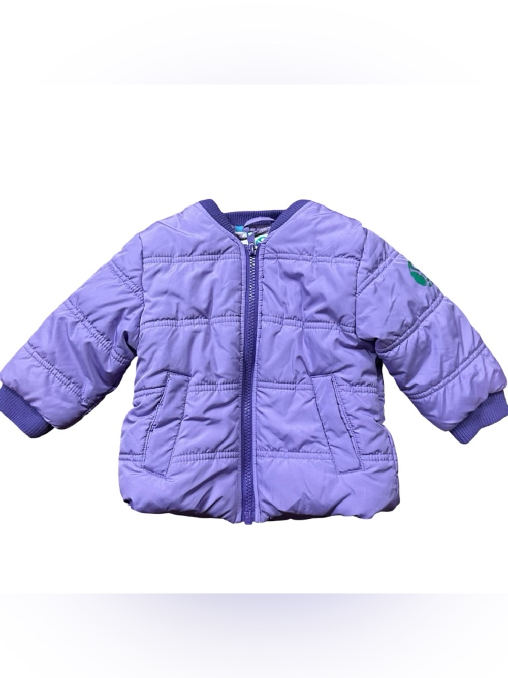 Buckle Me Purple Car Seat Coat For Baby Infant Size 6-9 Months Winter Warm